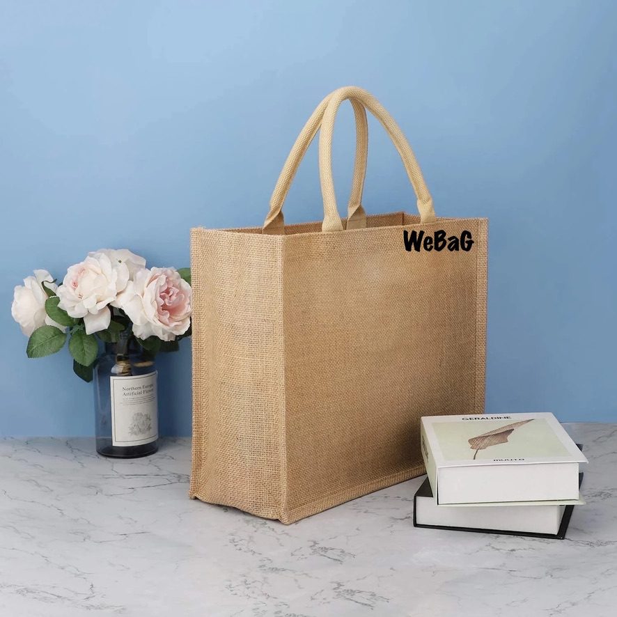 Royal Blue Non-Woven Tote Bag (White Logo Print)