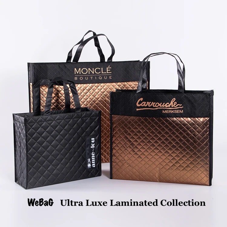 Jucara Cuero Gold Butterfly Laminated Tote Bag