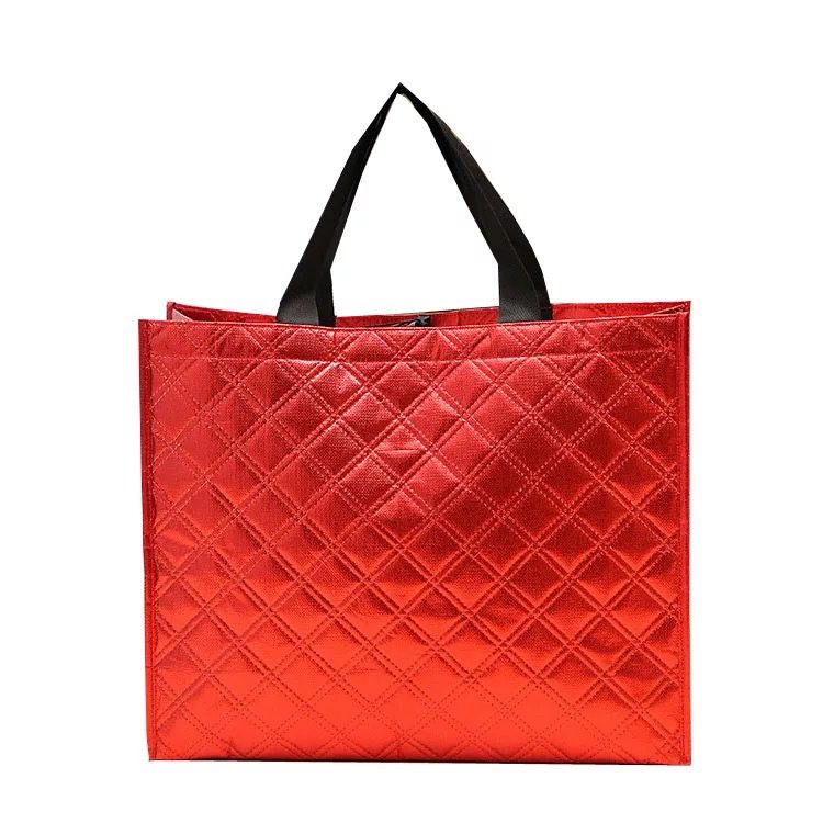 Black Non-Woven Tote Bag (Los Altos Red Star Logo)